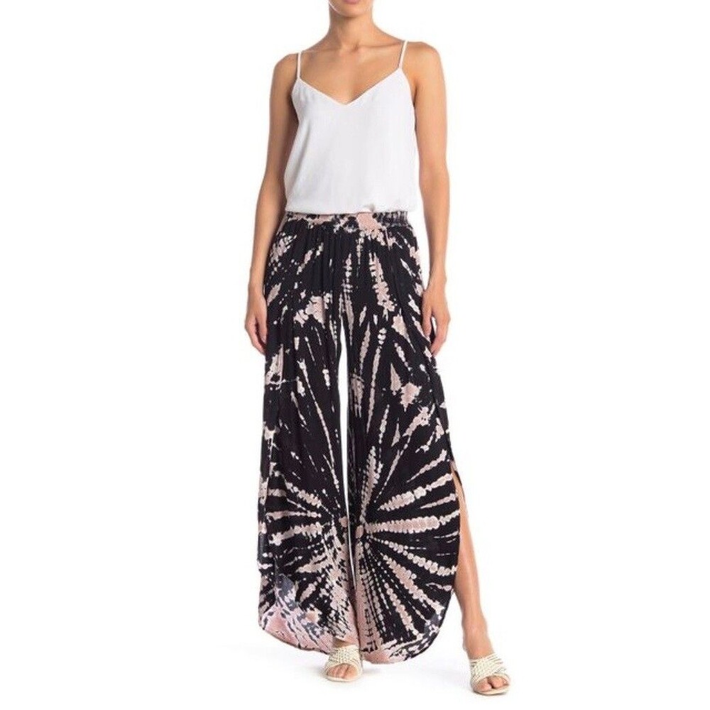 Young Fabulous & Broke Tie Dye Palms Wide Leg Pant